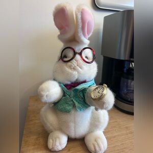 Plush Easter Bunny based on March Hare. Pocket Watch - in excellent condition